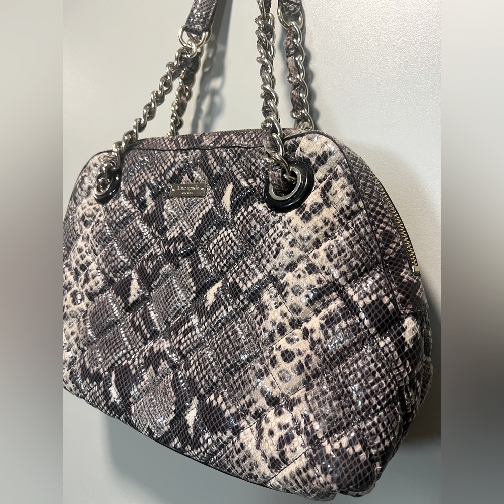 Kate Spade Georgina Quilted Snake Handbag - Picture 2 of 10